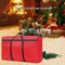 Small Christmas Tree Storage Bag 4Ft/5Ft Heavy Duty Reusable 600D Oxford Fabric Waterproof Dustproof Xmas Tree Bag/Container/Holder for Short Artificial Christmas Tree(39" X 12" X 24") Red